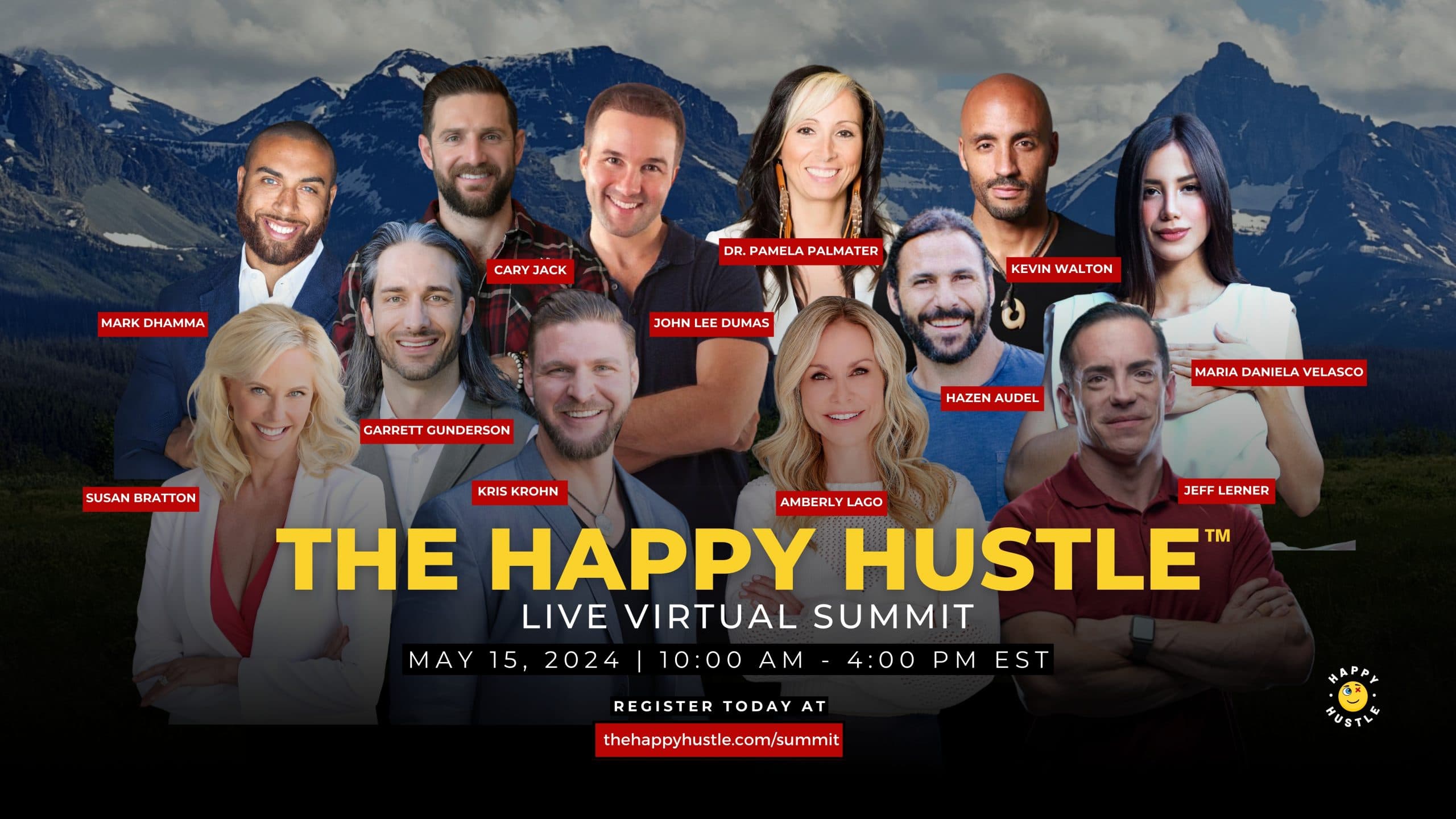 The Happy Hustle Live Virtual Summit on May 15th with Cary Jack