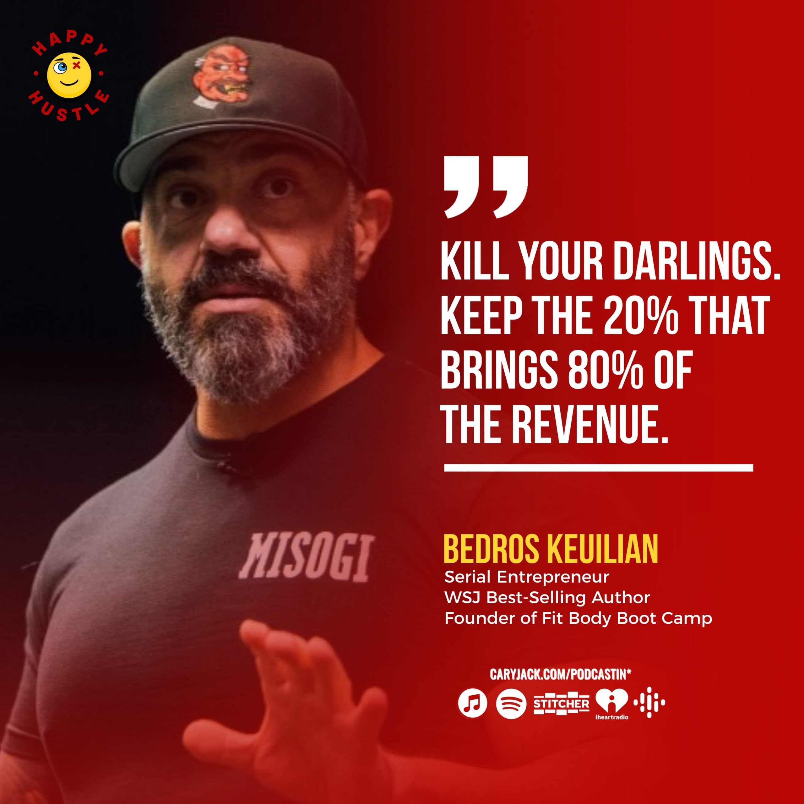 Money, Meaning & Mindset with Serial Entrepreneur, WSJ Bestselling author & Founder of Fit Body Boot Camp, Bedros Keuilian — quote