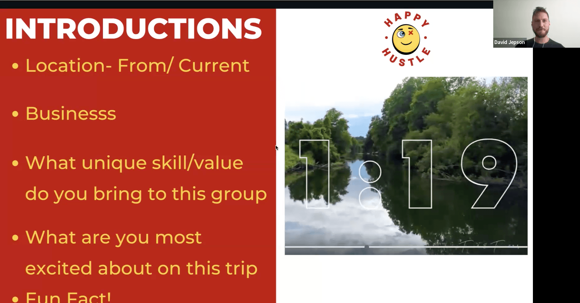 Pre-Trip Group Call