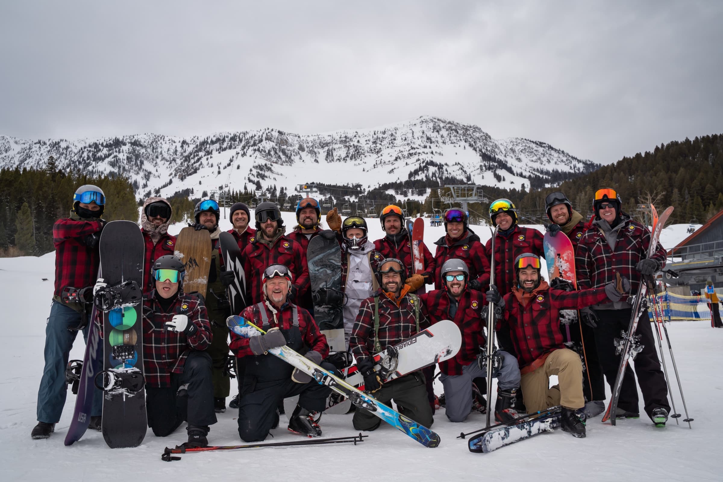 The Happy Hustle skiing cohort